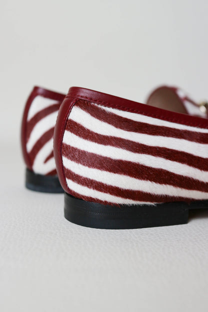 Gucci Jordaan Ponyhair Loafers Zebra