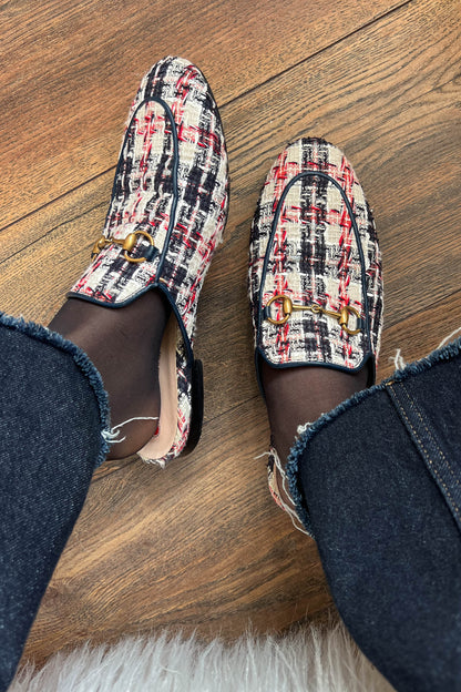 Gucci Princetown Tweed Loafers