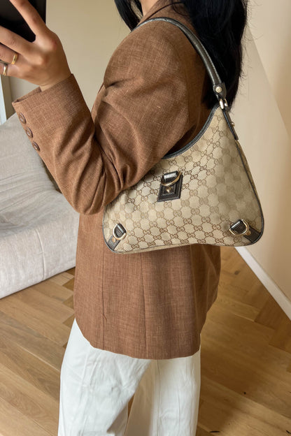 Gucci Vintage Monogram Canvas Shoulder Bag