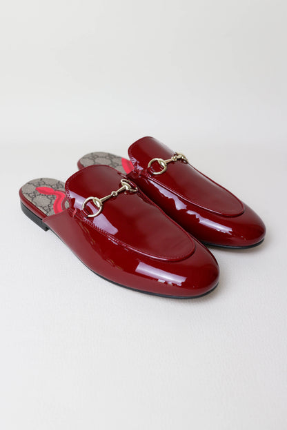 Gucci Princetown Loafers Patent Red