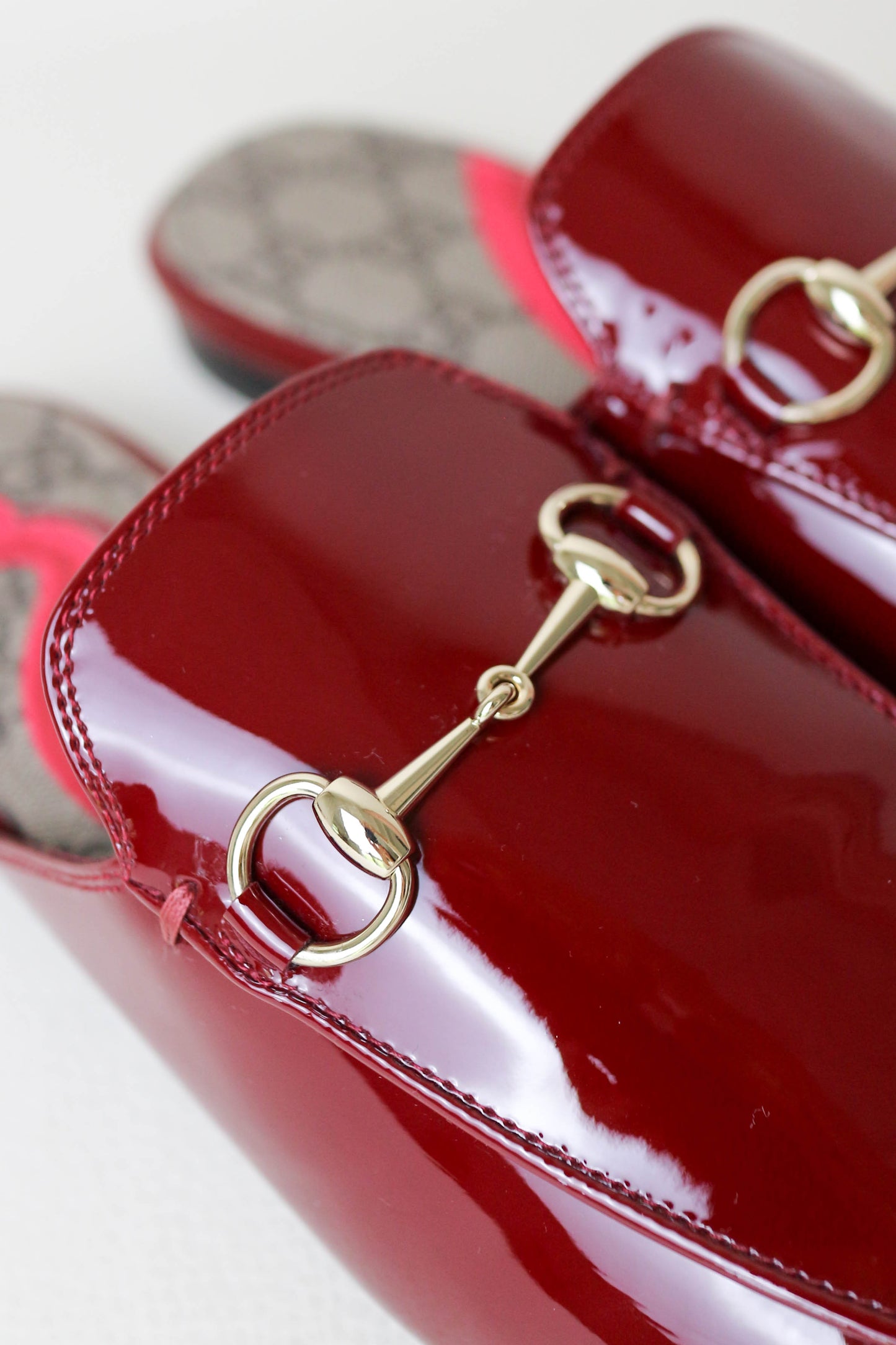Gucci Princetown Loafers Patent Red