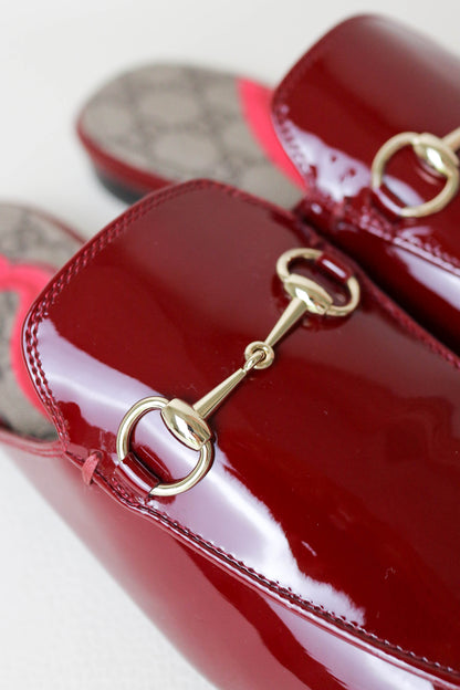 Gucci Princetown Loafers Patent Red