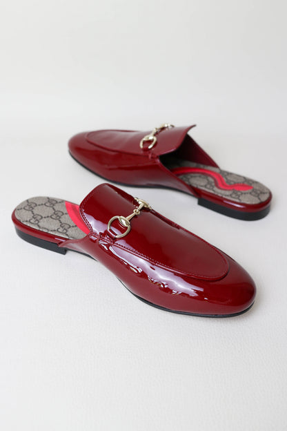 Gucci Princetown Loafers Patent Red