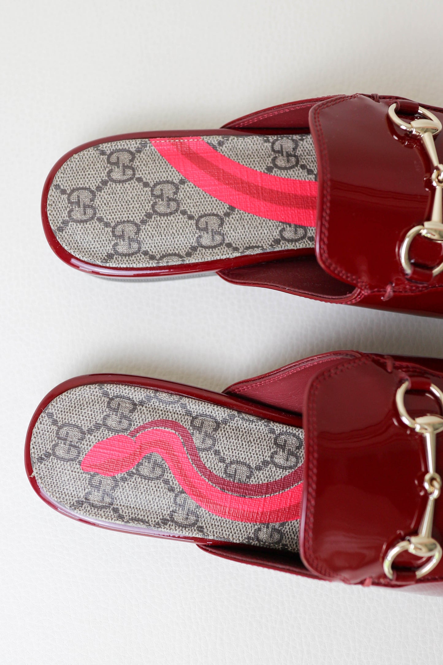 Gucci Princetown Loafers Patent Red