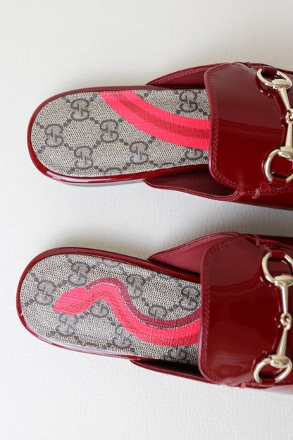 Gucci Princetown Loafers Patent Red