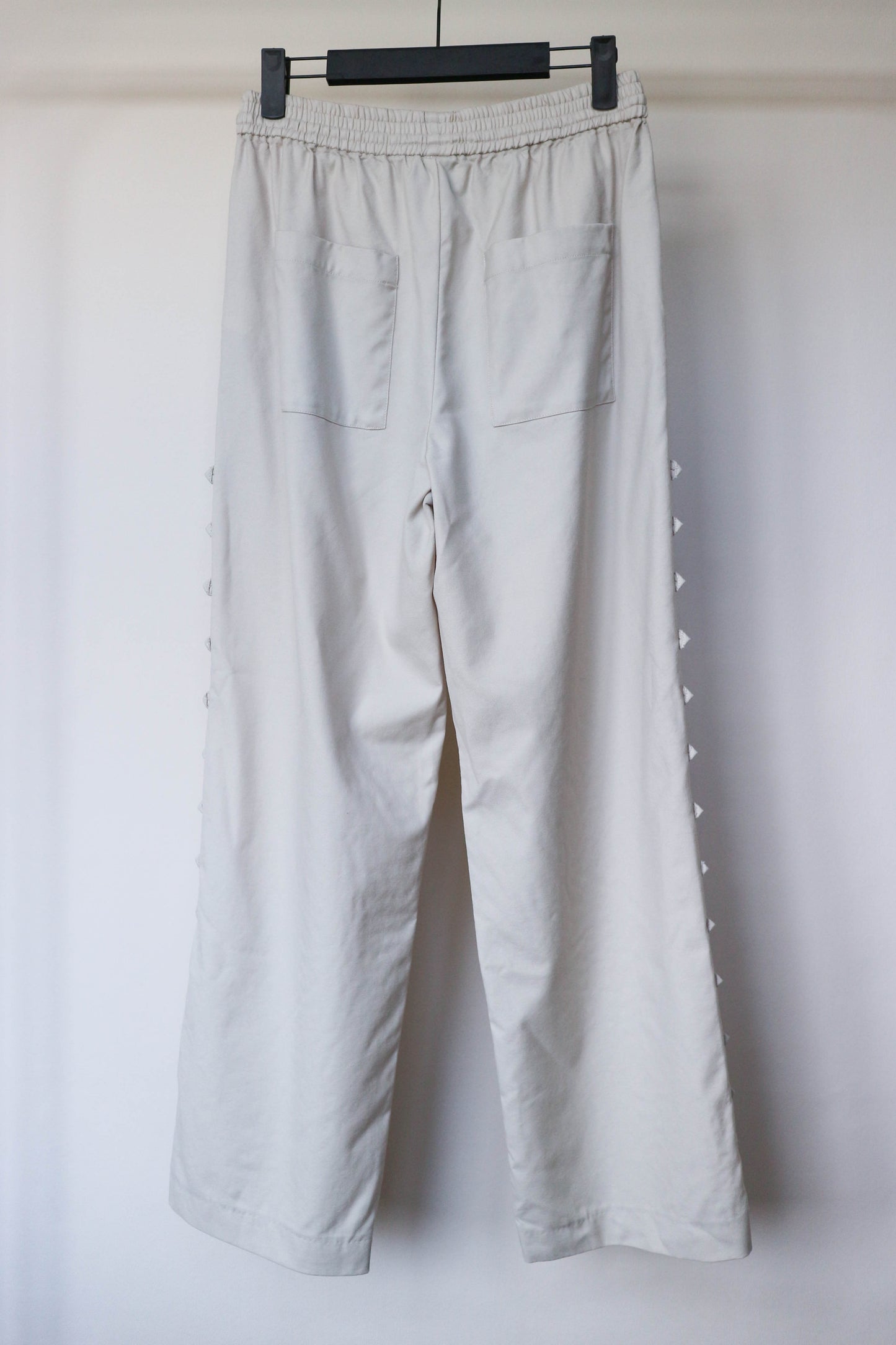 Loulou Studio Beige Button Wool Pants Beige