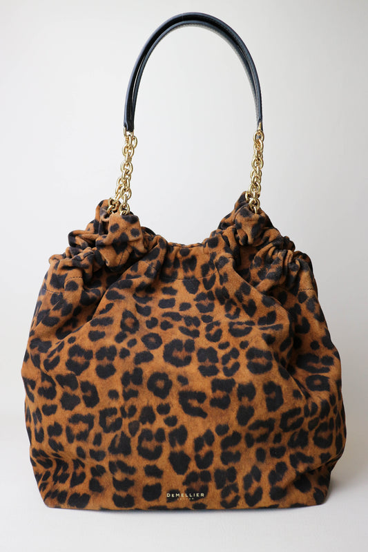 DeMellier Miami Leopard Shoulder Bag