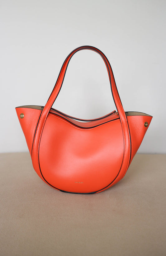 Wandler Mini Lin Tote Bag Orange Nectar