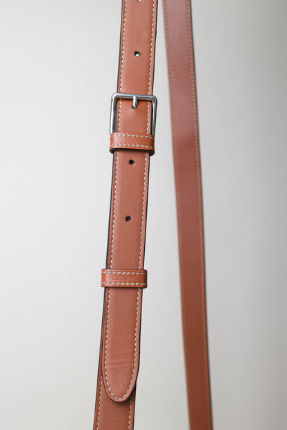 CELINE Triomphe Canvas Logo Bag White