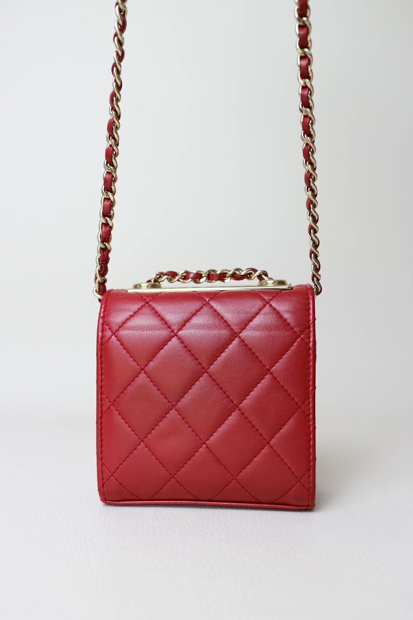 CHANEL Trendy CC Mini Square Bag Red