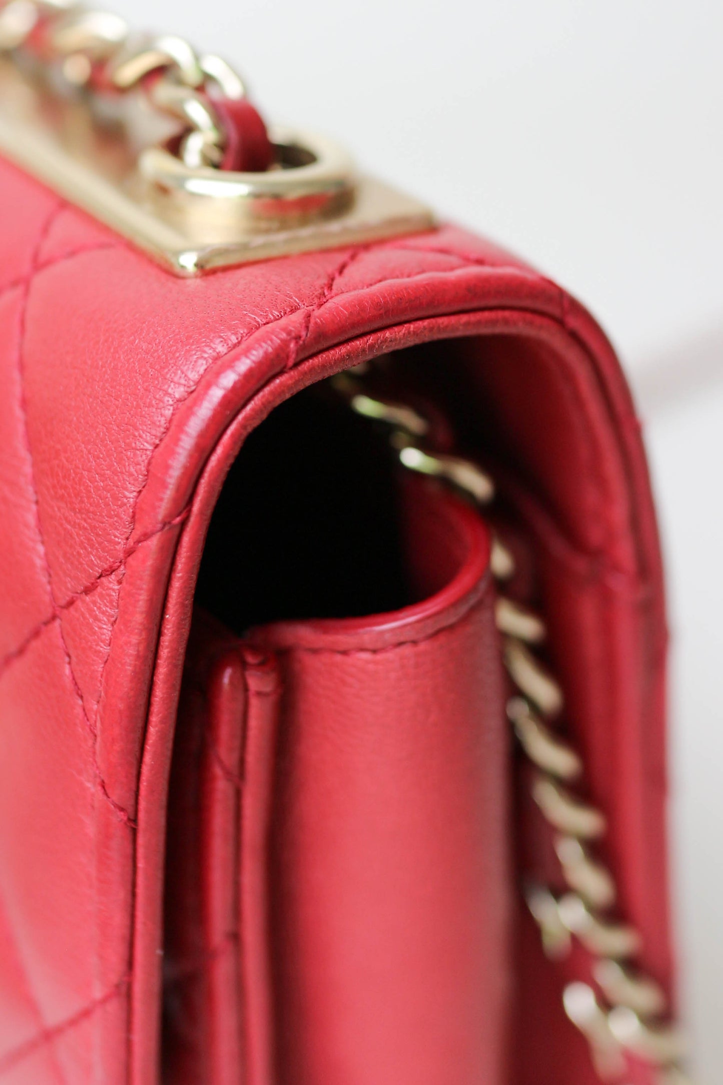 CHANEL Trendy CC Mini Square Bag Red