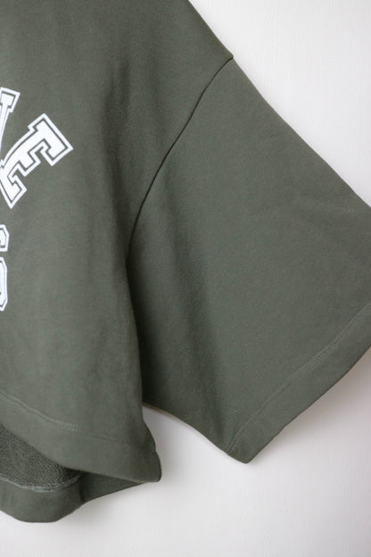 CELINE Logo Cropped Sweater Khaki