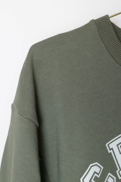 CELINE Logo Cropped Sweater Khaki