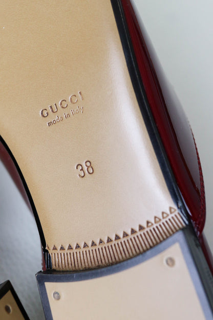 Gucci Princetown Loafers Patent Red