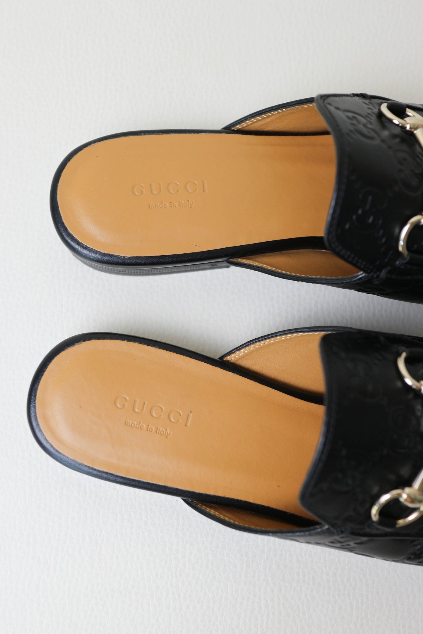 Gucci Princetown Monogram Loafers Black