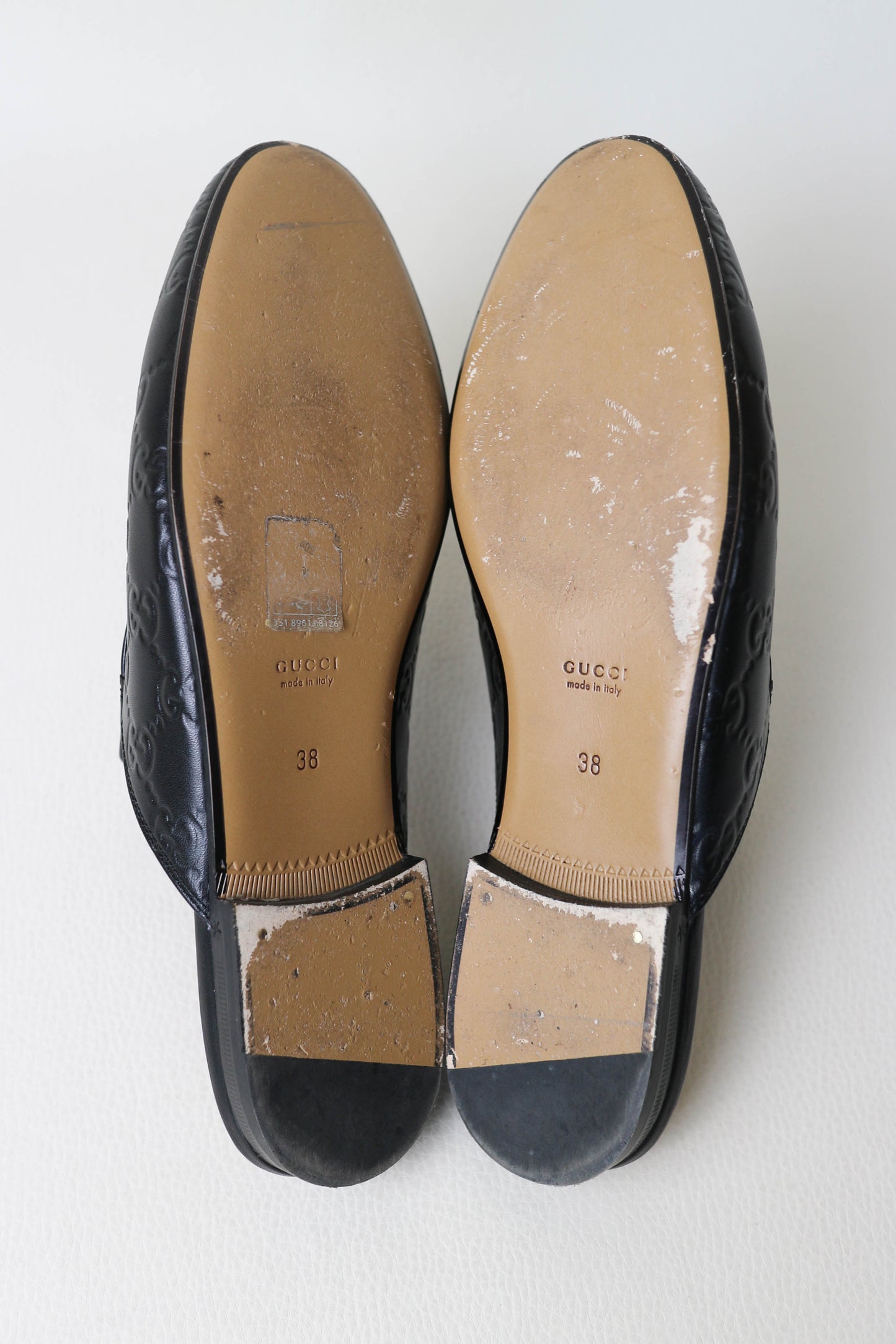 Gucci Princetown Monogram Loafers Black