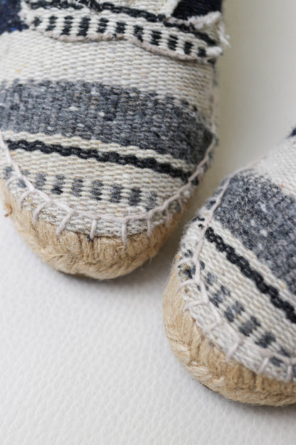 CHANEL Logo Canvas Espadrilles Blue