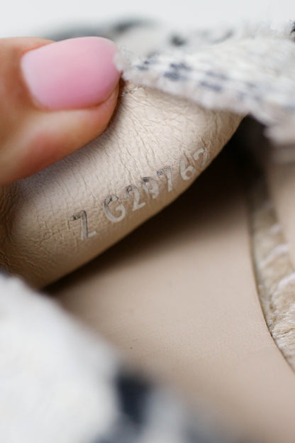 CHANEL Logo Canvas Espadrilles Blue