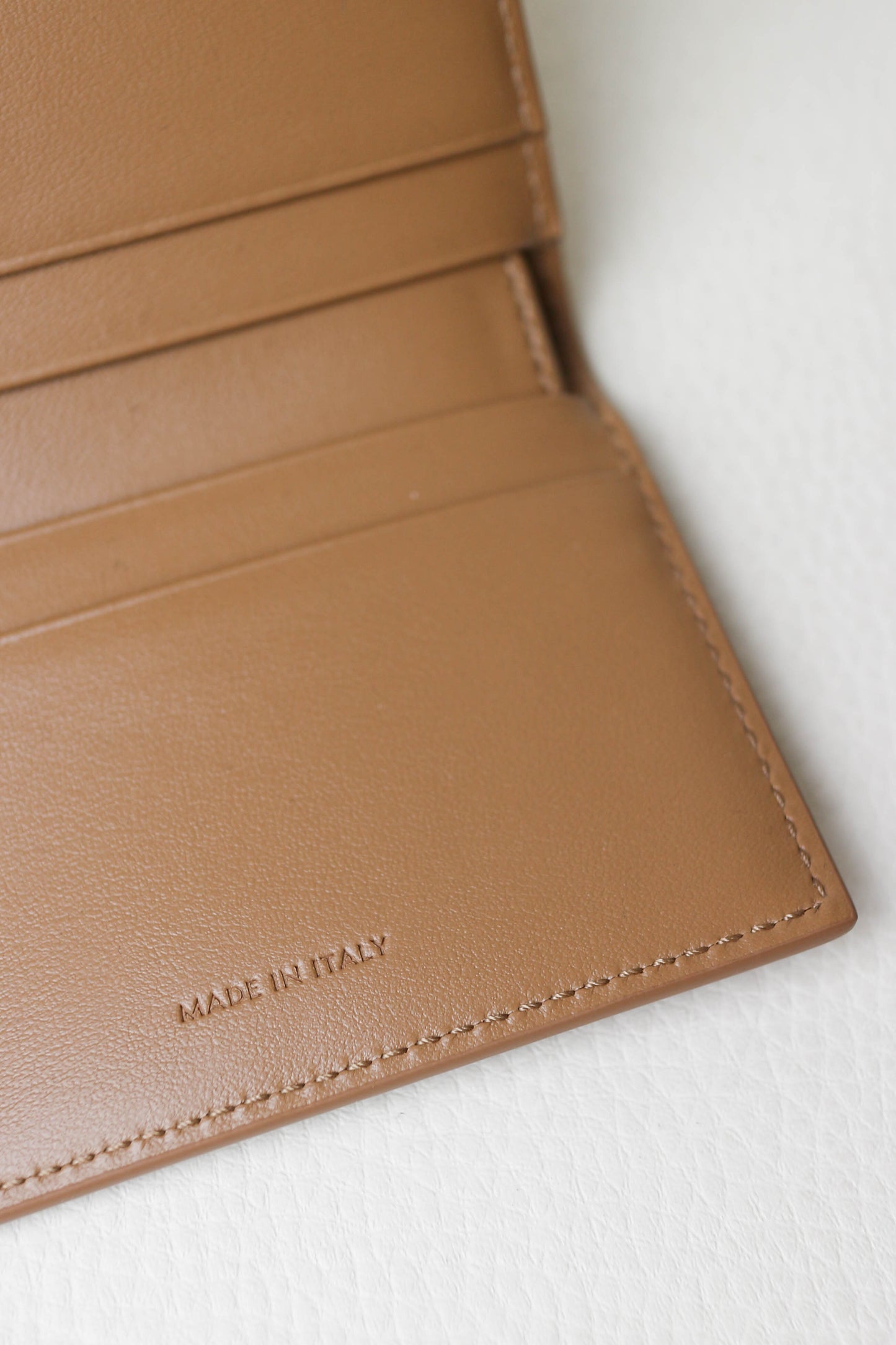 CELINE Triomphe Compact Wallet Brown