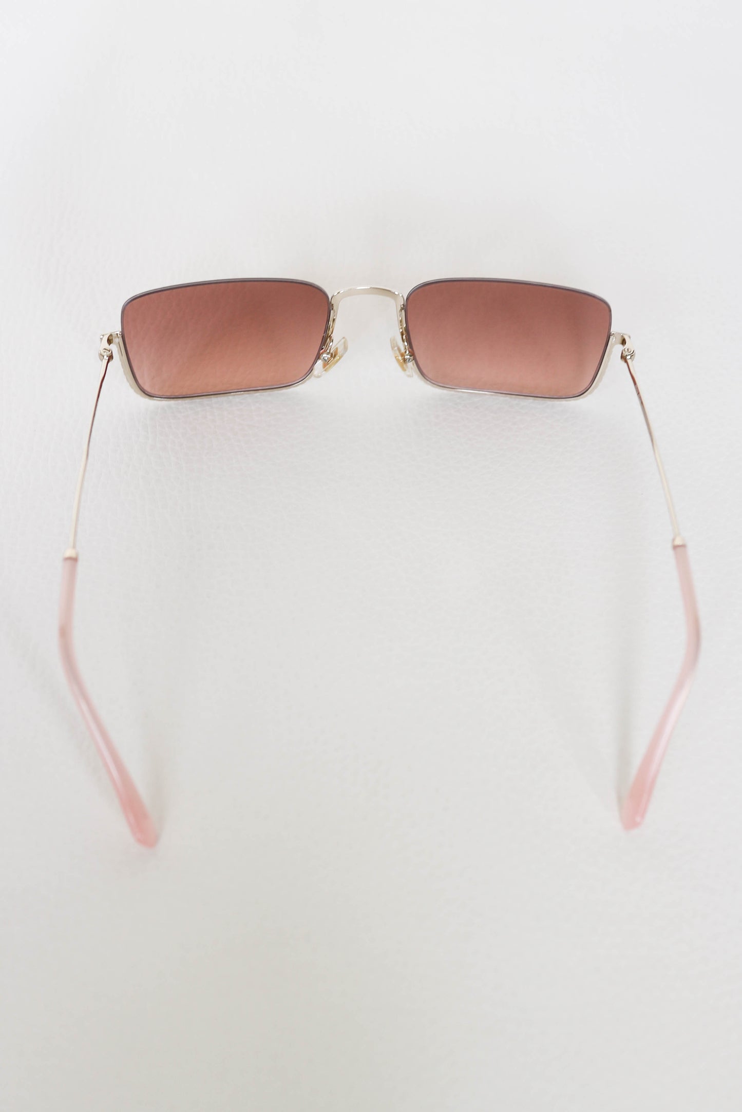 Miu Miu Tinted Crystal Sunglasses Gold