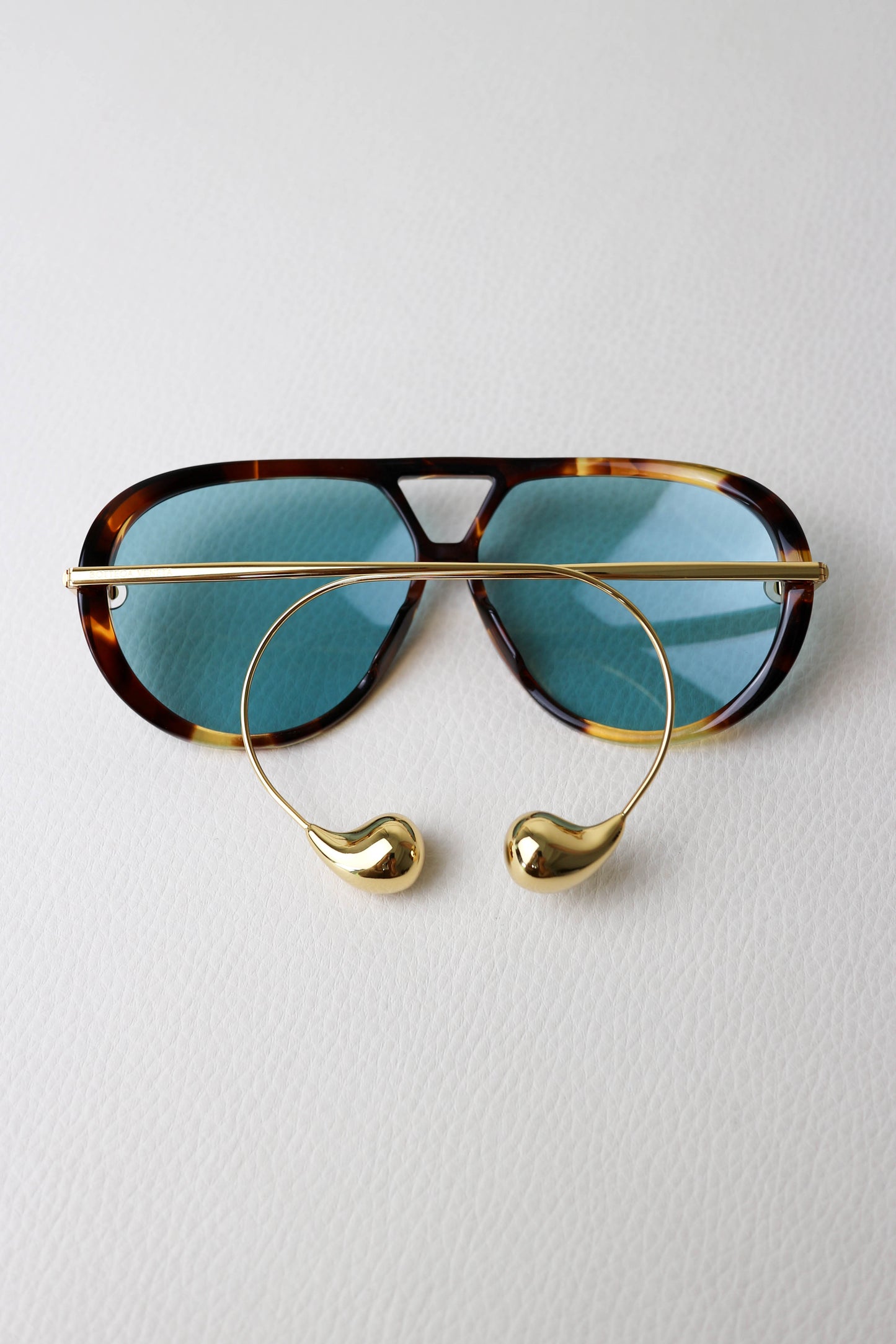 Bottega Veneta Oversized Aviator Sunglasses