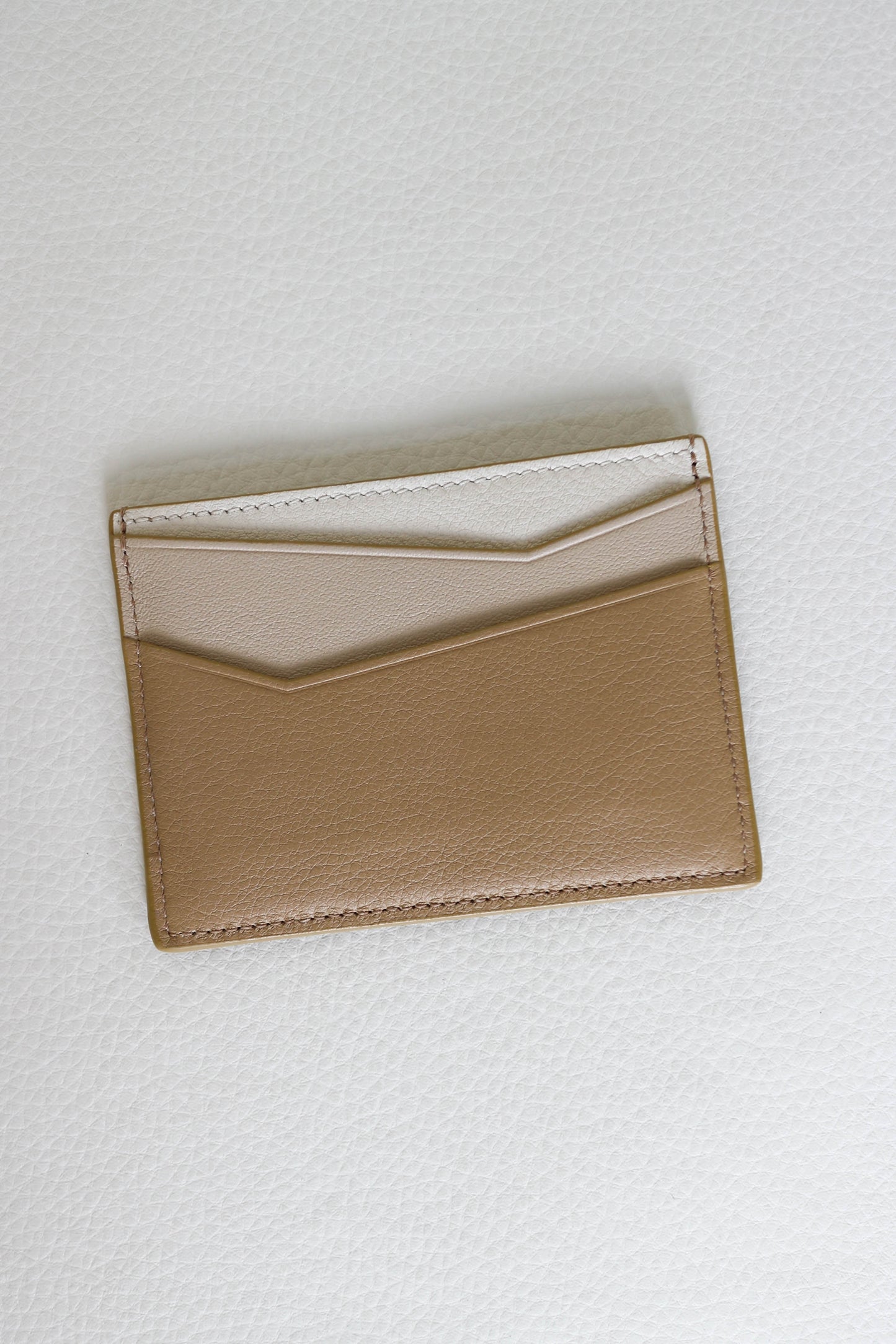 LOEWE Puzzle Leather Card Holder Beige