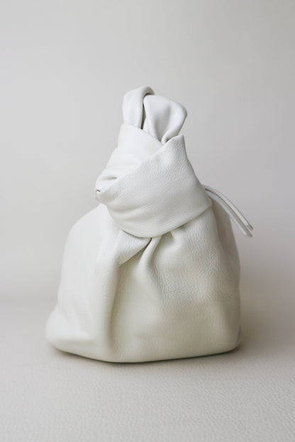 Bottega Veneta Double Knot Bag White
