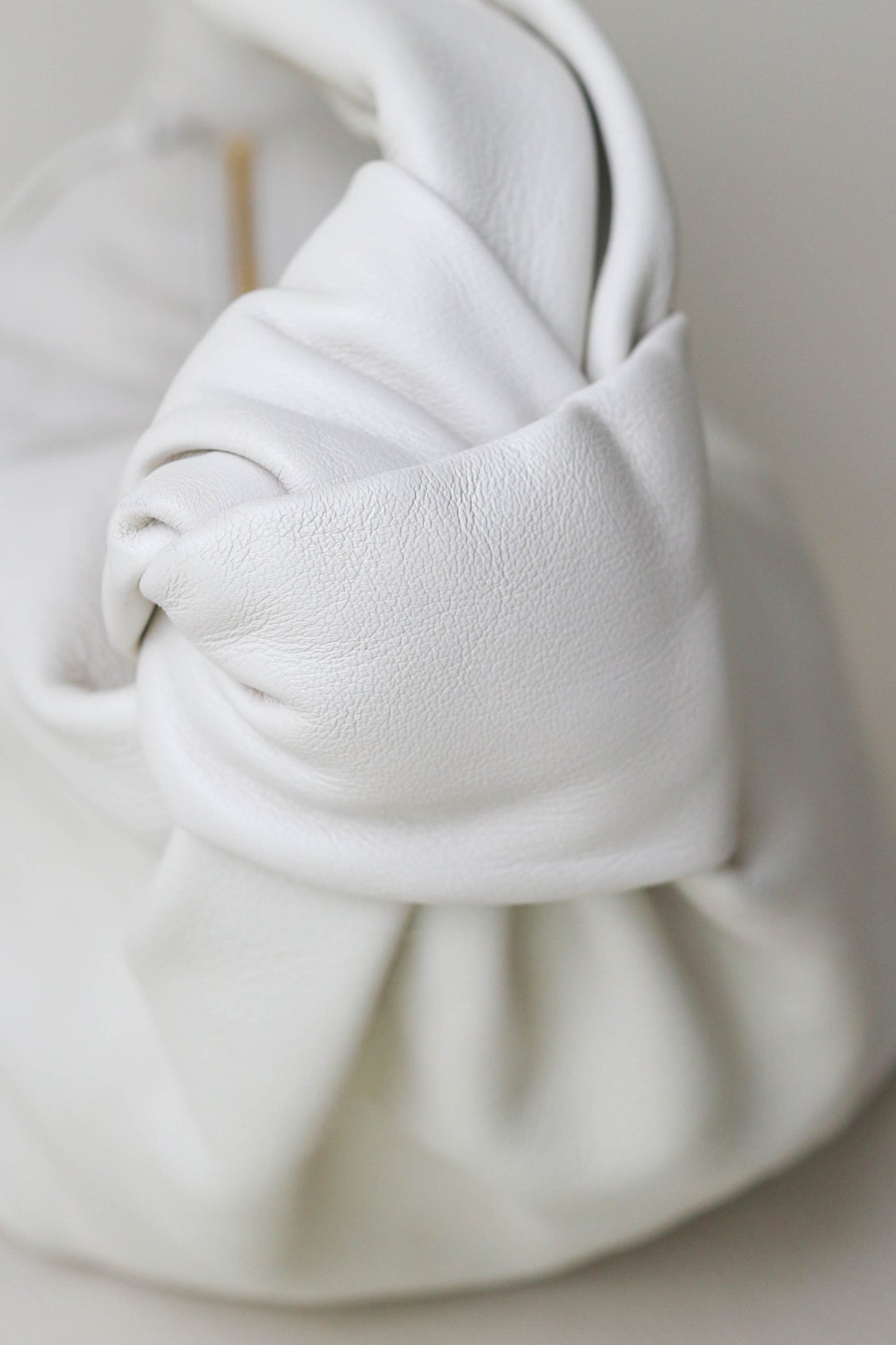 Bottega Veneta Double Knot Bag White