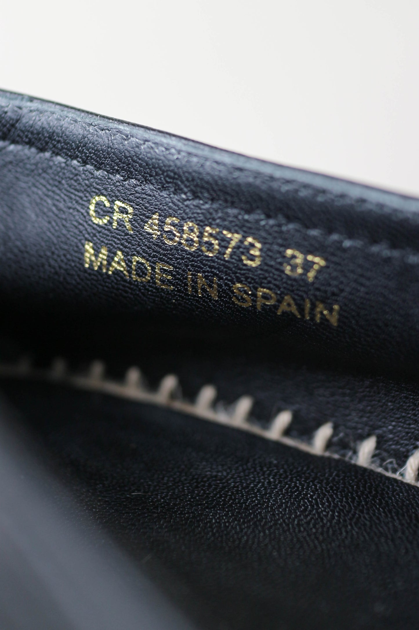 Saint Laurent Logo Leather Espadrilles Black