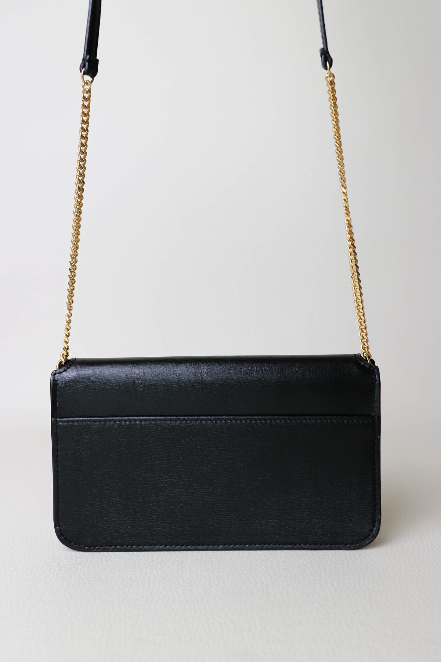 Saint Laurent Logo Phone Holder Bag Black