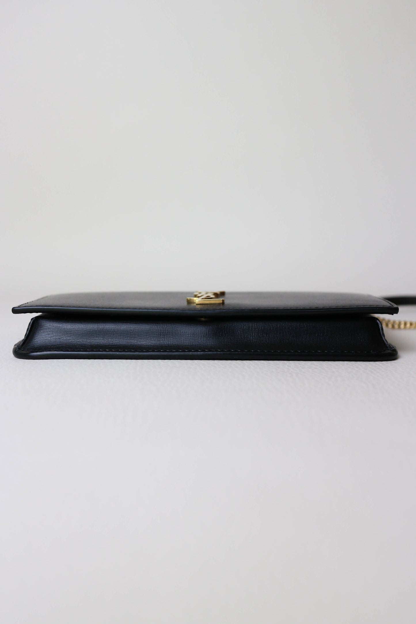 Saint Laurent Logo Phone Holder Bag Black