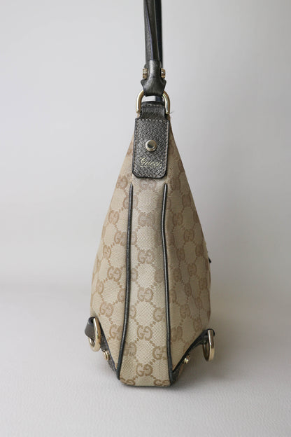 Gucci Vintage Monogram Canvas Shoulder Bag