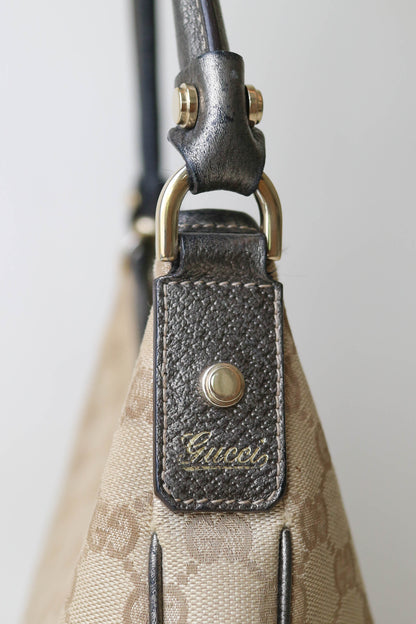 Gucci Vintage Monogram Canvas Shoulder Bag