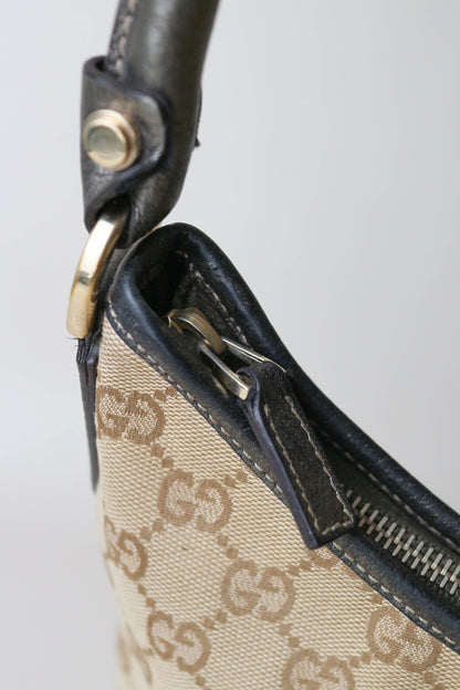 Gucci Vintage Monogram Canvas Shoulder Bag