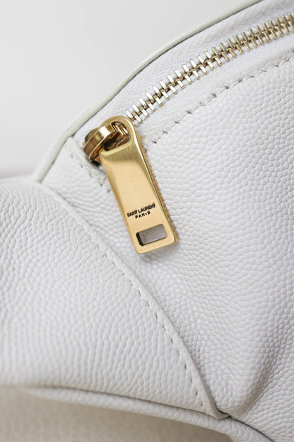 Saint Laurent Logo Belt Bag White