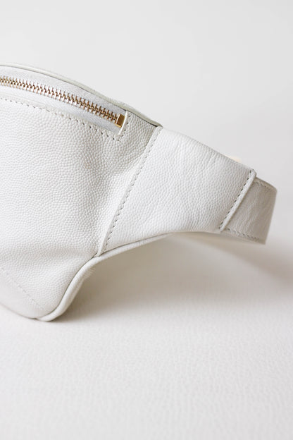 Saint Laurent Logo Belt Bag White