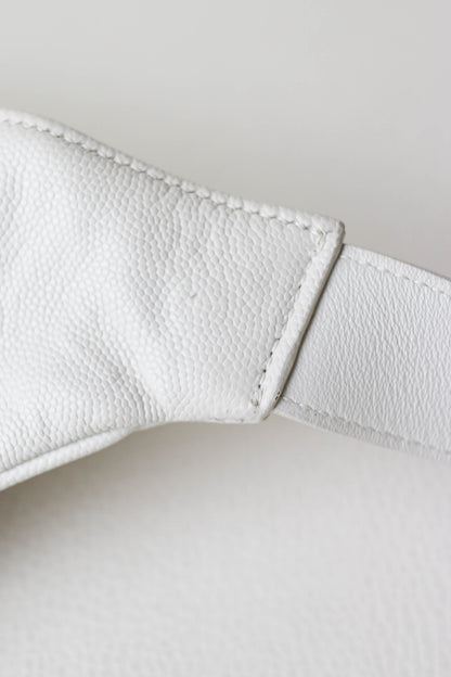Saint Laurent Logo Belt Bag White