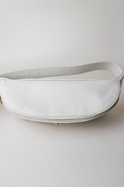 Saint Laurent Logo Belt Bag White