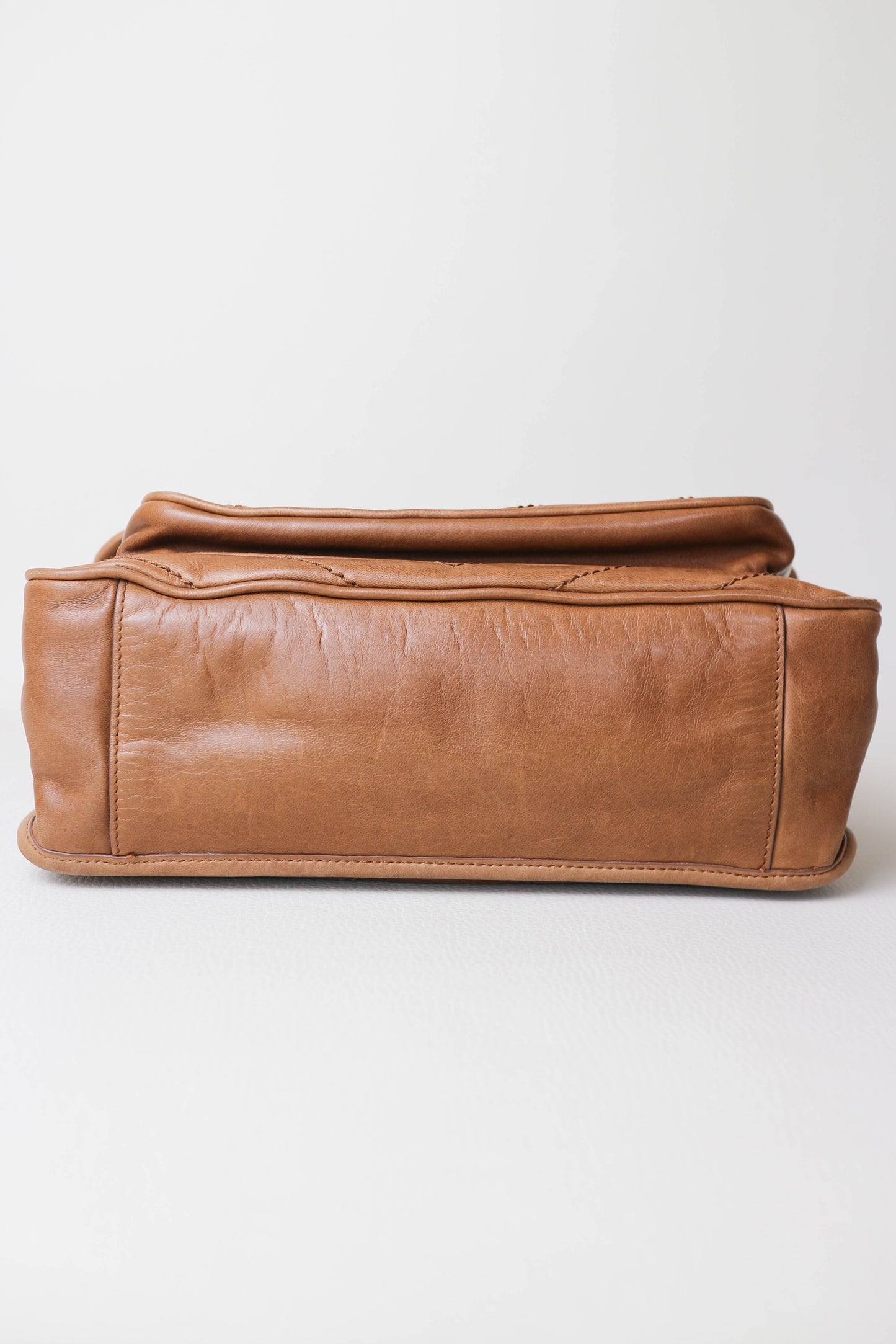 Saint Laurent Niki Studded Shoulder Bag Brown