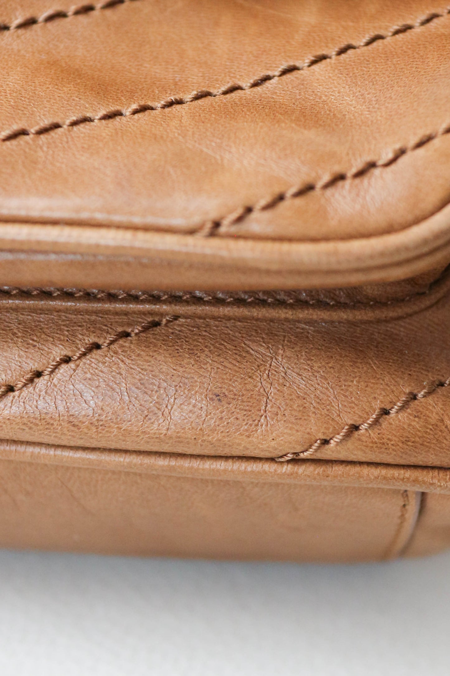 Saint Laurent Niki Studded Shoulder Bag Brown