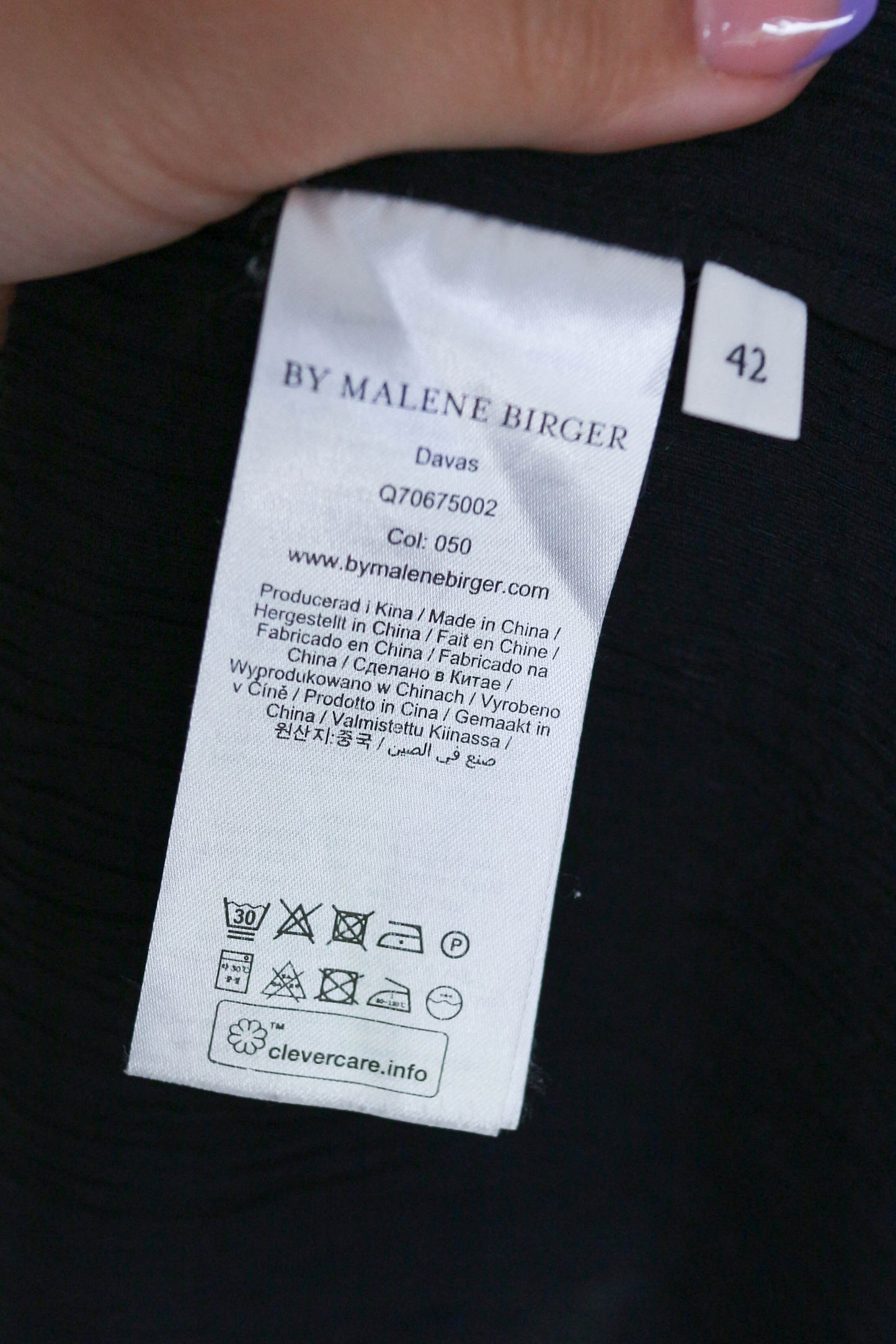 By Malene Birger Maxi Button Dress Black