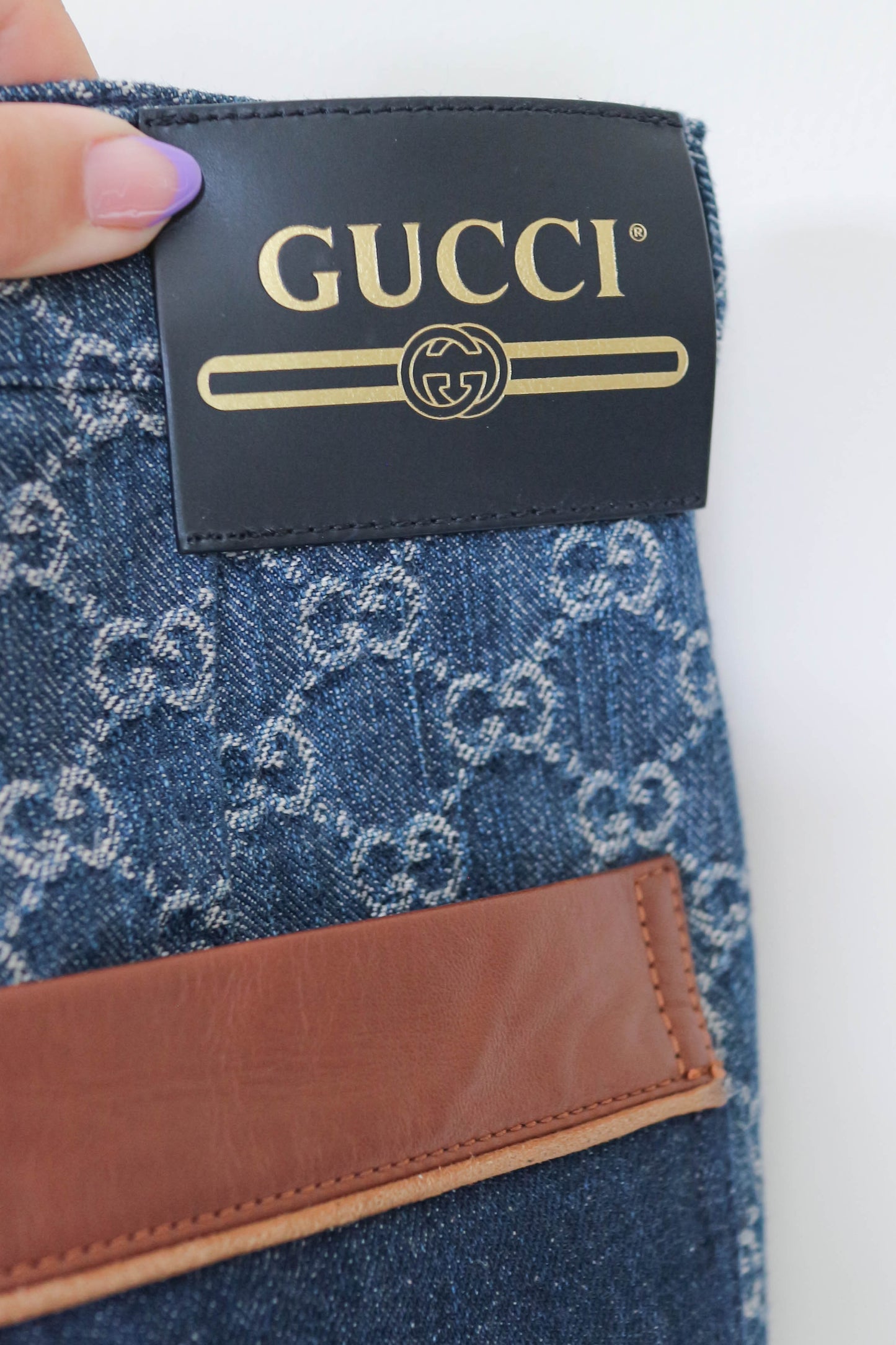 Gucci Denim GG Monogram Jeans