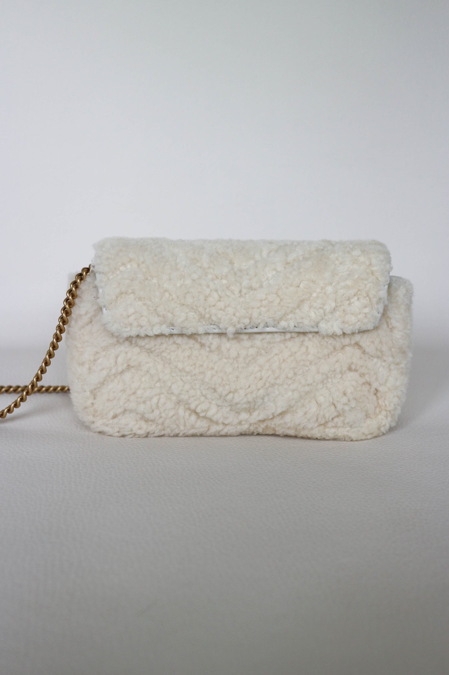 Gucci Mini Marmont Shearling Bag