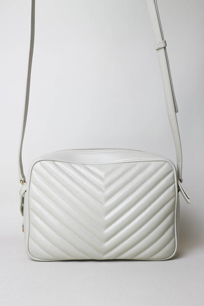 Saint Laurent Loulou Camera Bag White