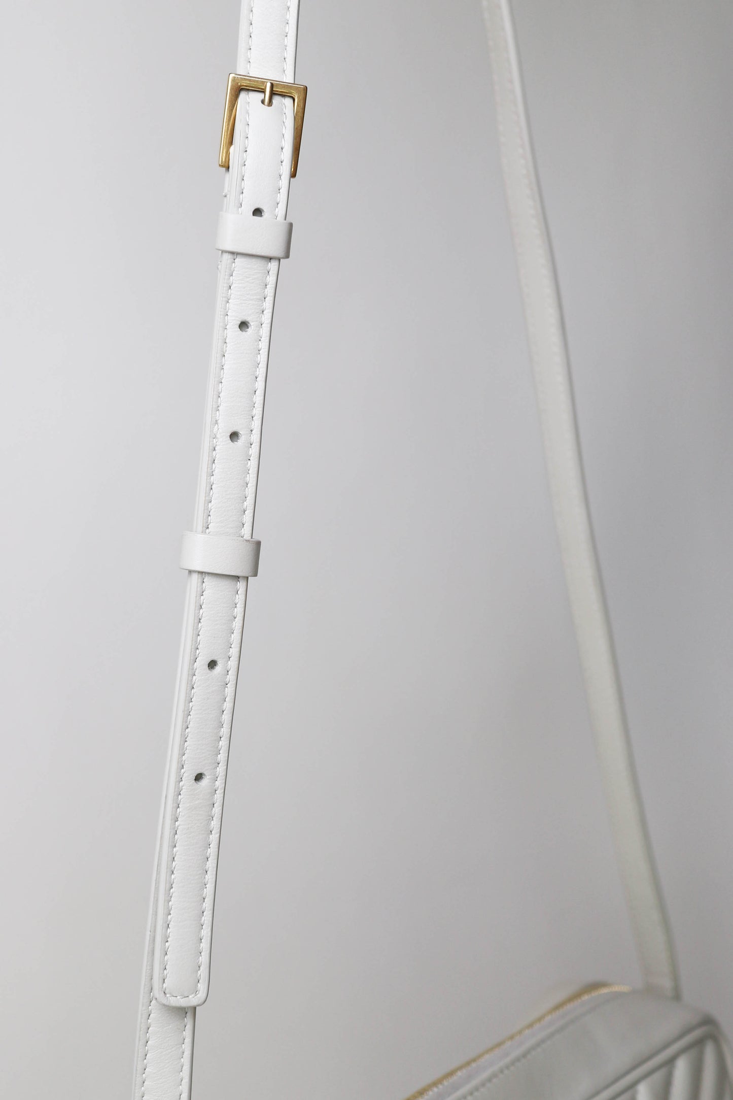 Saint Laurent Loulou Camera Bag White