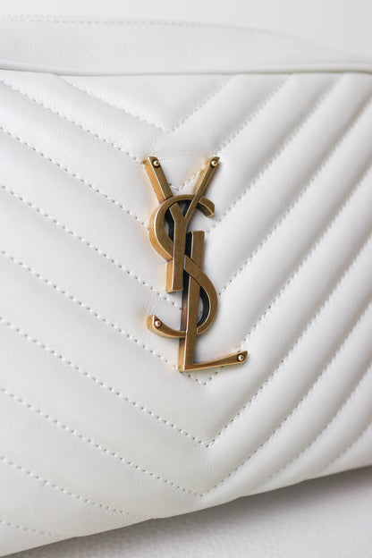 Saint Laurent Loulou Camera Bag White