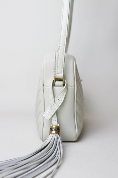 Saint Laurent Loulou Camera Bag White