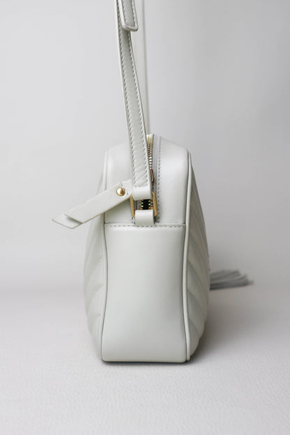 Saint Laurent Loulou Camera Bag White