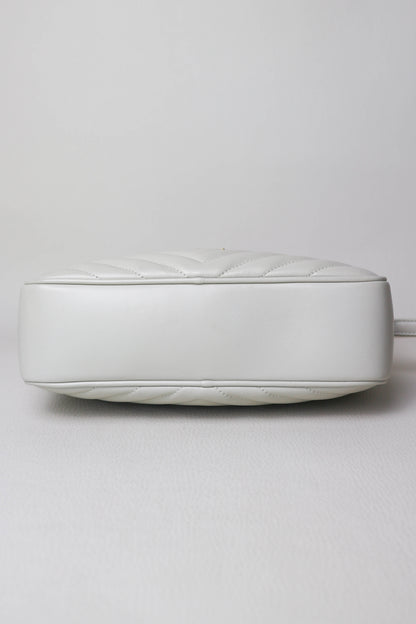 Saint Laurent Loulou Camera Bag White