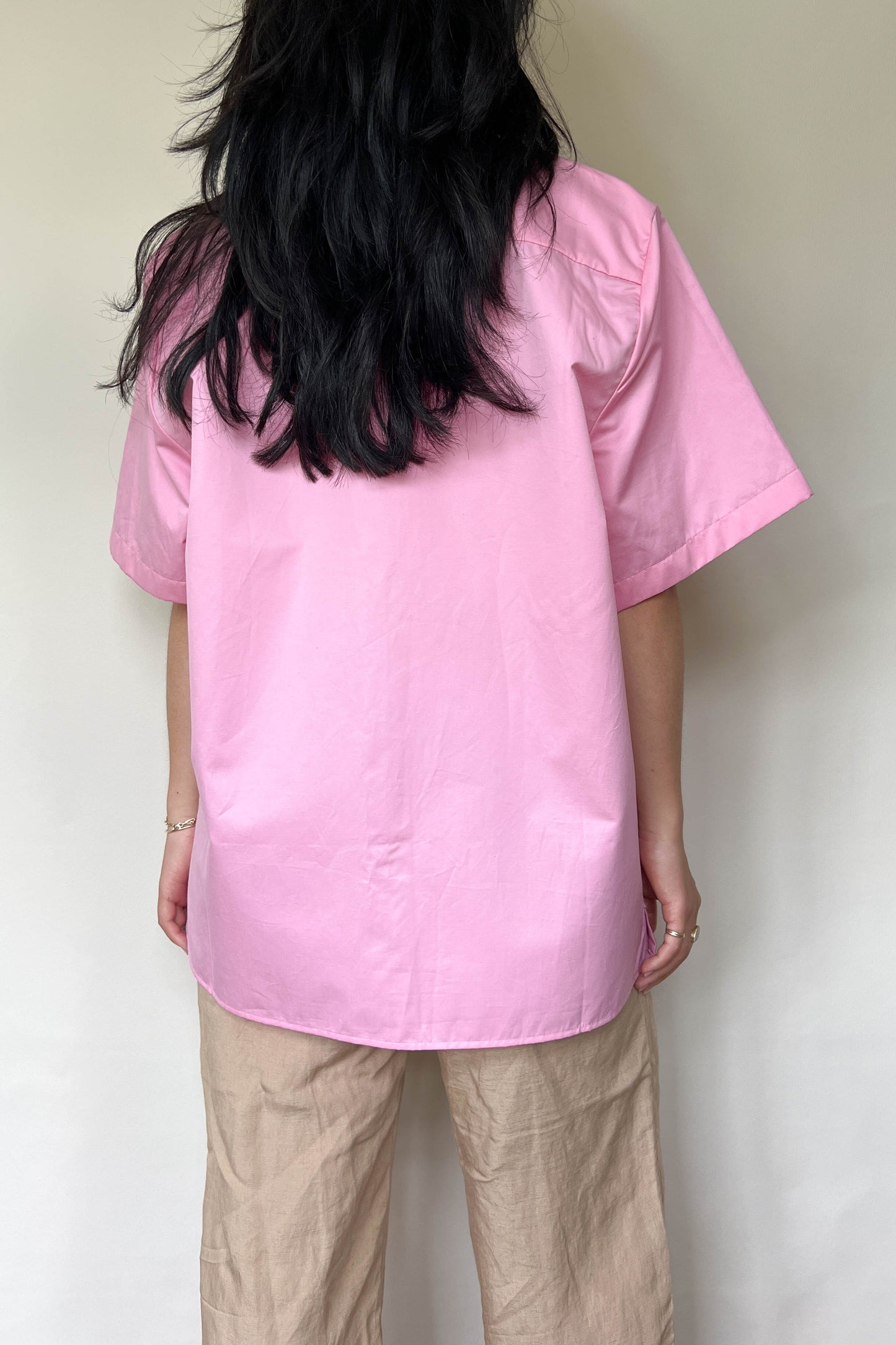 Pangaia Oversized Logo Shirt Pink